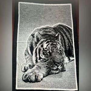Vintage tiger blanket